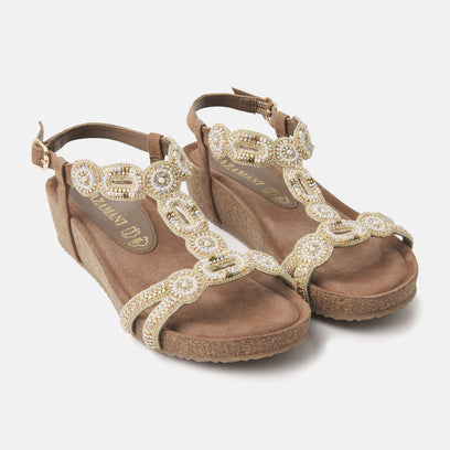 Dames Sandalen 75.354 Beige