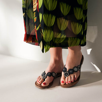 Luna Leren Dames Slippers South