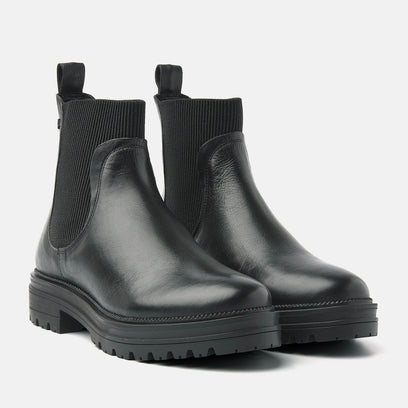 Beau Dames Chelsea Boots Leer Black