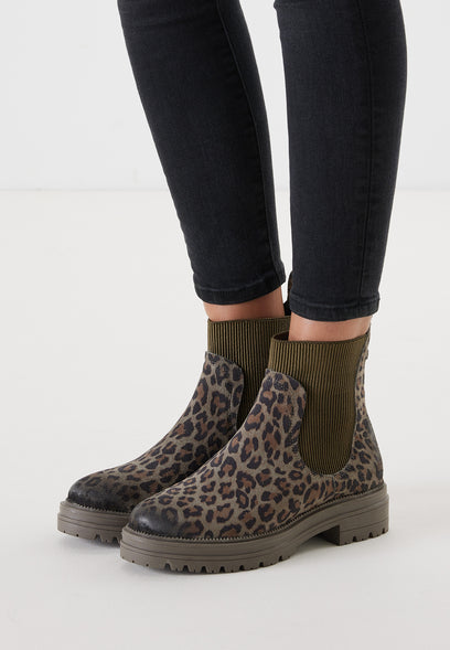 Dames Chelsea Boots 85.611 Leopard