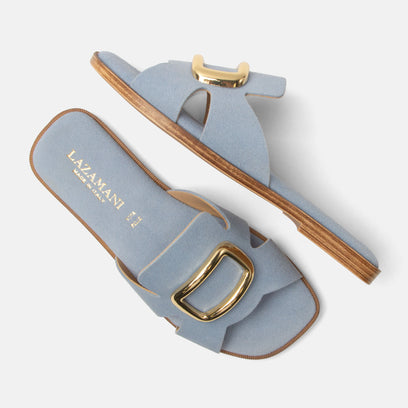 Vito Dames Slippers Suede Blue