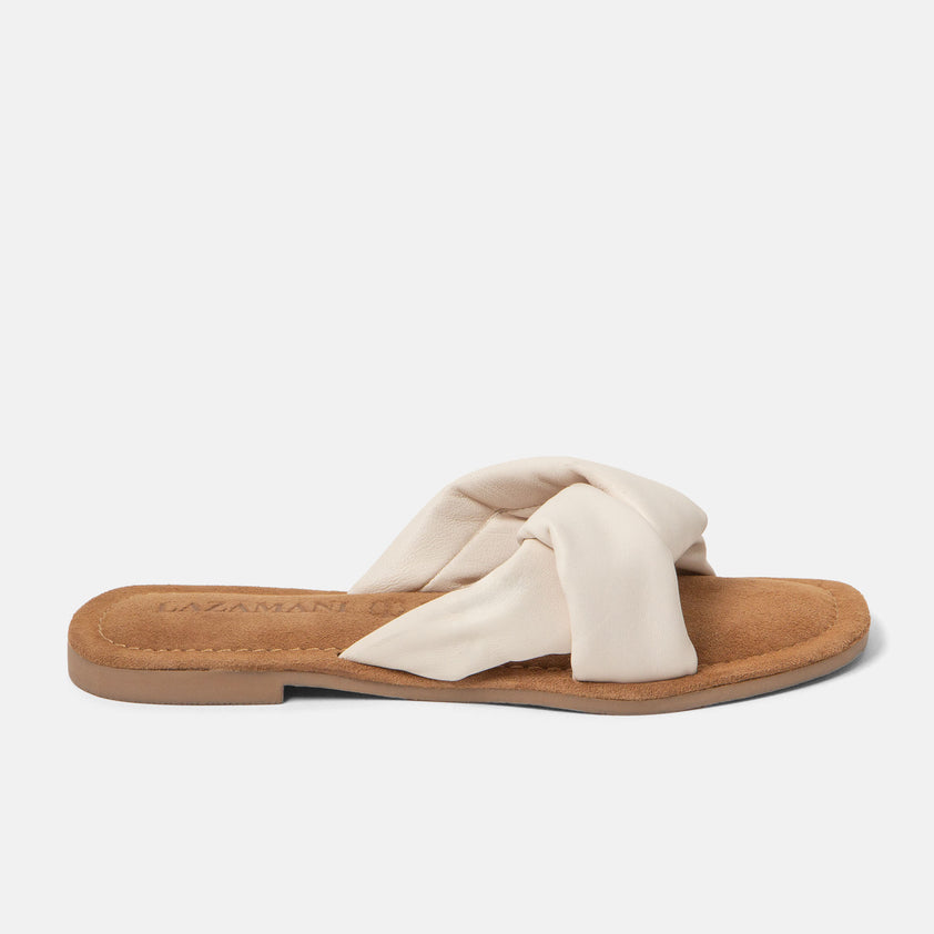 Kai Leren Dames Slippers White