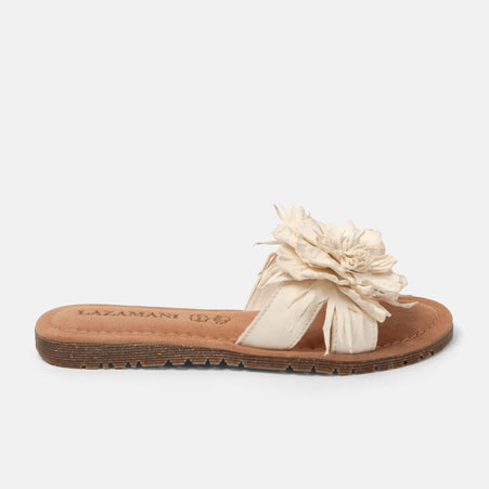 Zinnia Dames Slippers Leer Offwhite