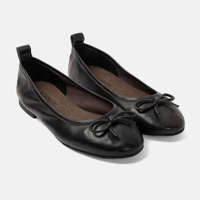 Josefina Dames Ballerina’s Leer Black