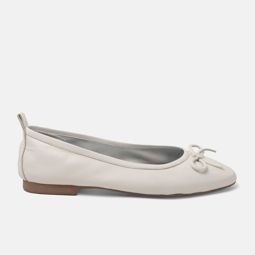 Josefina Dames Ballerina’s Leer White