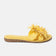Moa Dames Slippers Leer Yellow