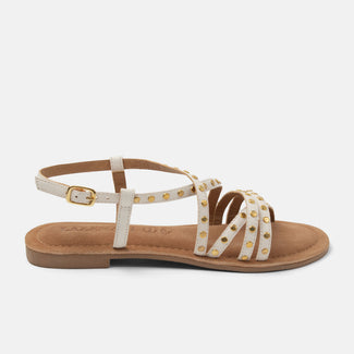 Tova Dames Sandalen Leer White