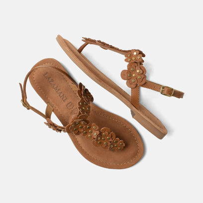 Pippa Dames Sandalen Leer Tan