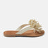 Roza Dames Teenslippers Leer Offwhite