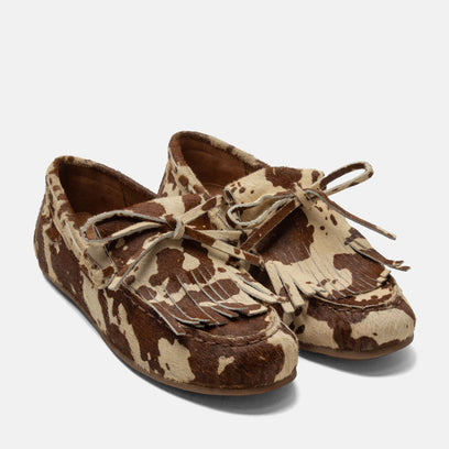 Billy Dames Mocassins Leer Cow