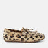 Billy Dames Mocassins Leer Leopard