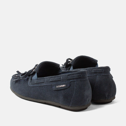 Belle Dames Mocassins Suede Navy