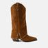Jane Dames Laarzen Suede Cognac