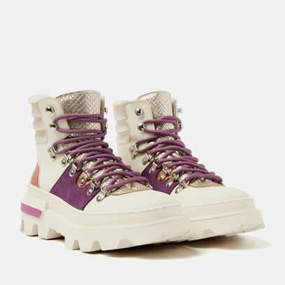 Vere Dames Hiking Boots Leer Purple