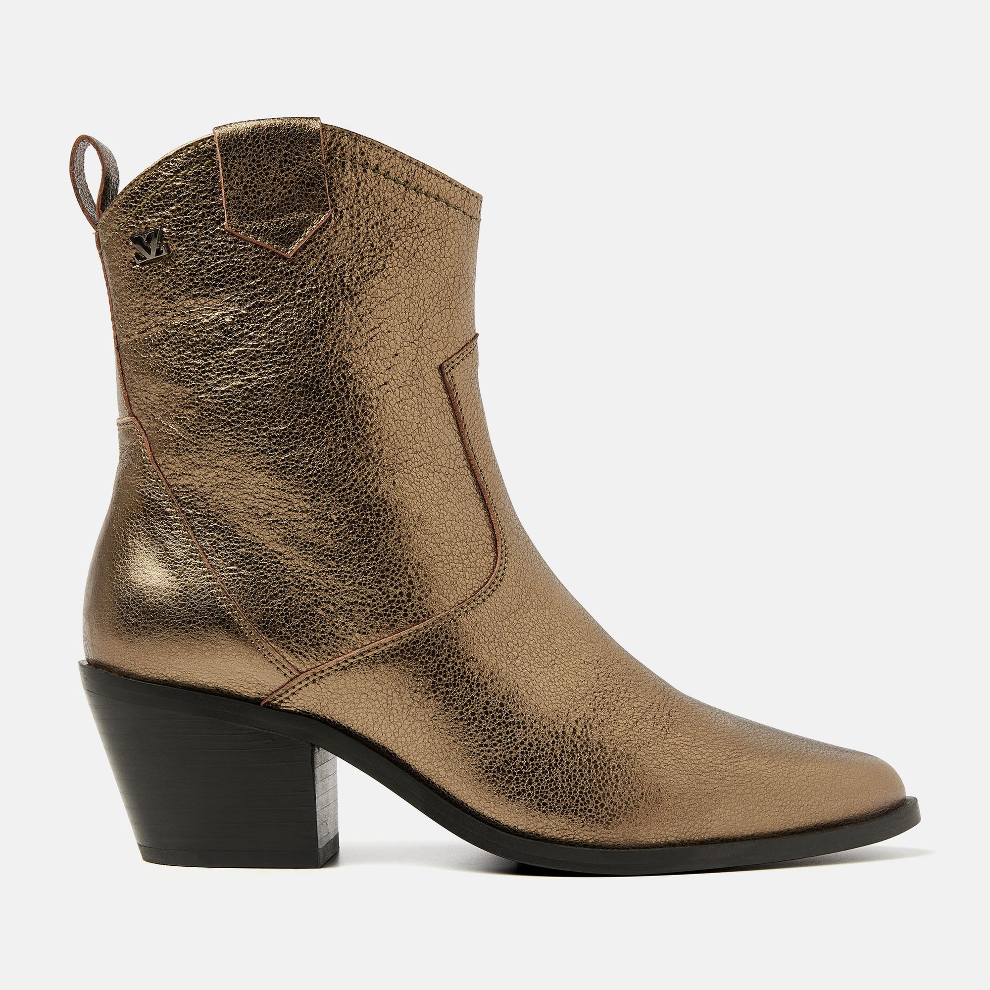 Lazamani Ambre Dames Enkellaarsjes Brons LA53675bronze
