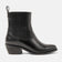 An Dames Enkellaarsjes Leer Black