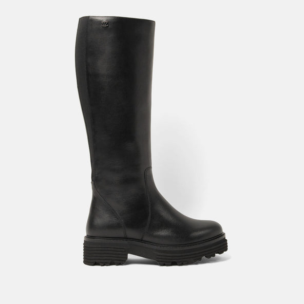 El Dames Laarzen Leer Black