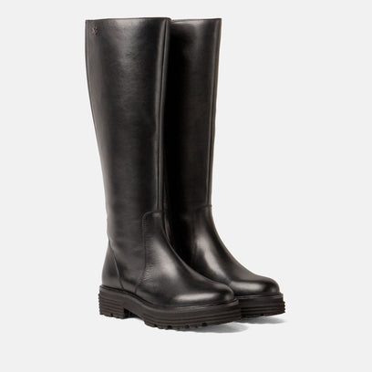 El Dames Laarzen Leer Black