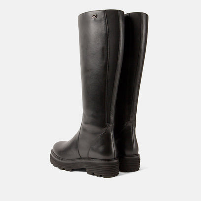 El Dames Laarzen Leer Black