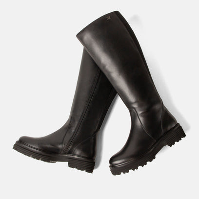 El Dames Laarzen Leer Black