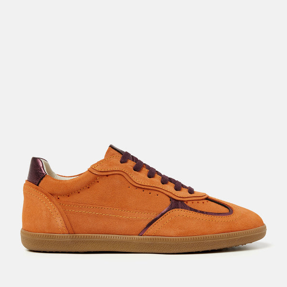 San Sebastian Suede Dames Sneakers Orange