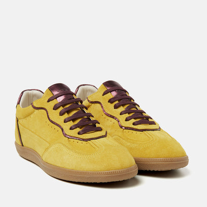 San Sebastian Suede Dames Sneakers Yellow