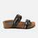 Sol Dames Slippers Leer Black