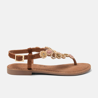 Maritza Dames Sandalen Leer Tan