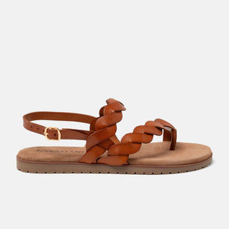 Nilda Dames Sandalen Leer Tan