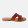 Flor Dames Slippers Leer Tan
