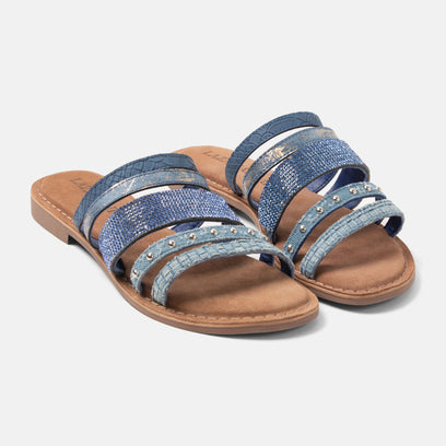 Caro Dames Slippers Denim