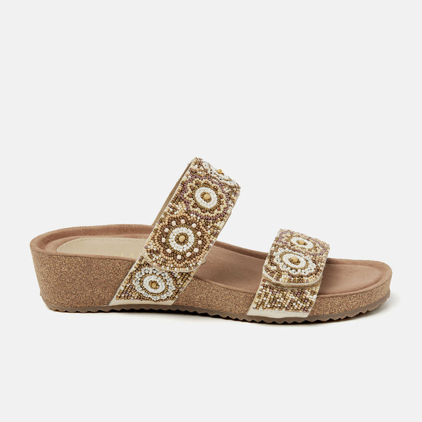 Mary Dames Slippers Beige