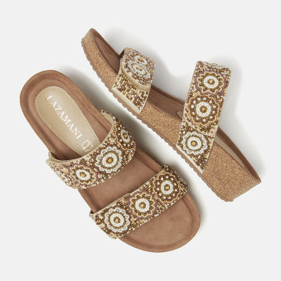 Mary Dames Slippers Beige