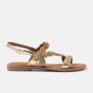 Helena Dames Sandalen Leer Multi