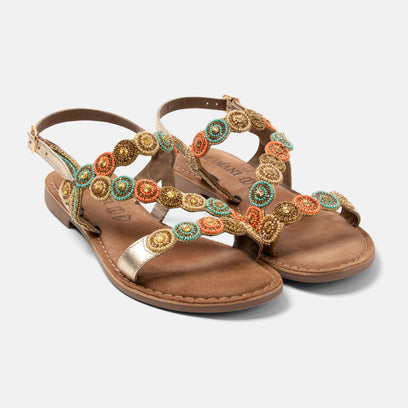 Helena Dames Sandalen Leer Multi