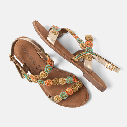 Helena Dames Sandalen Leer Multi
