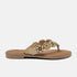Soe Leren Dames Slippers Beige