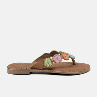 Cognac Slippers Dames