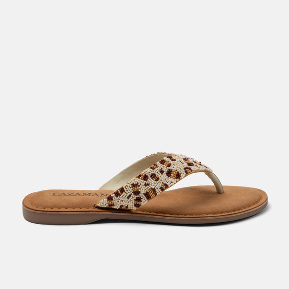Ebba Dames Slippers Leer Offwhite