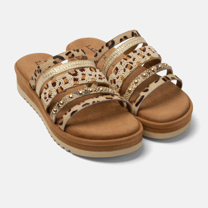 Ronja Dames Slippers Gold