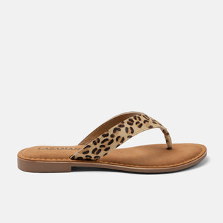Jule Dames Teenslippers Leopard