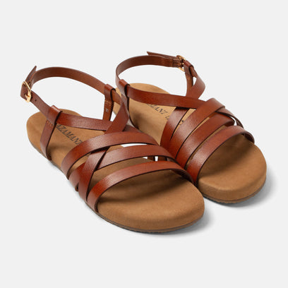 Lotta Dames Sandalen Leer Tan
