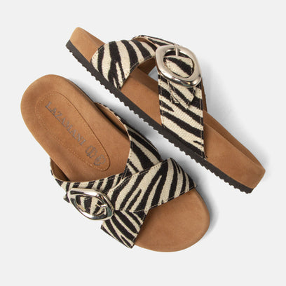Kaja Dames Slippers Zebra