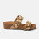 Dagmar Dames Slippers Leer Beige