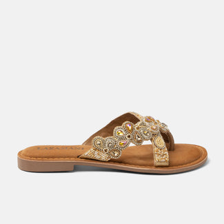Pena Dames Teenslippers Beige