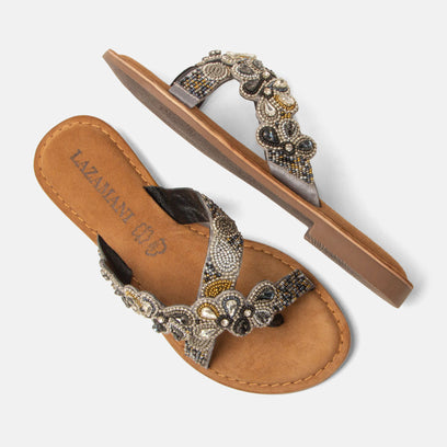 Pena Dames Teenslippers Grey