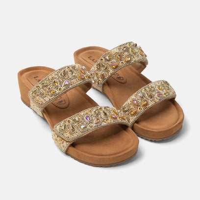 Bo Dames Slippers Beige