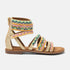 Fem Dames Sandalen Gold