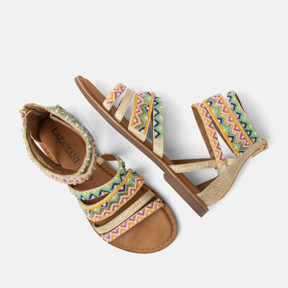 Fem Dames Sandalen Gold
