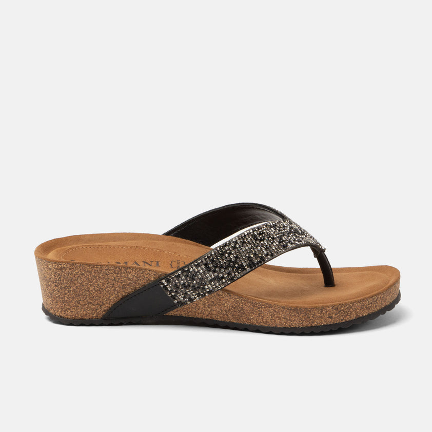 Sky Dames Teenslippers Black
